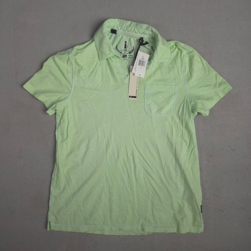 Jeans by Buffalo Polo Shirt Soft Knit Casual Top Seafoam Green Mens M